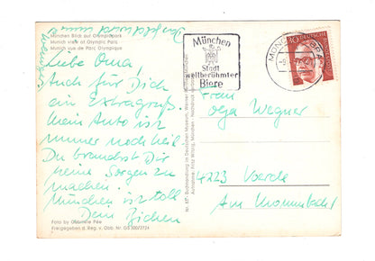 Ansichtskarte München / Blick auf den Olympiapark / G1-53