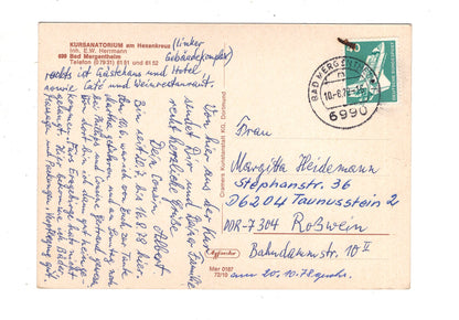 Ansichtskarte Bad Mergentheim / Kursanatorium am Hexenkreuz / J1-61