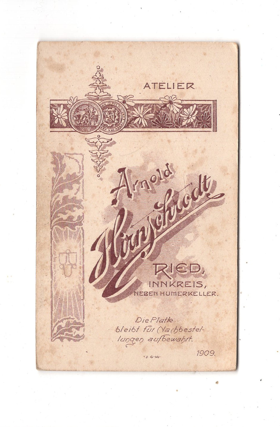 Fotografie Feine Dame - Ried im Innkreis 1909