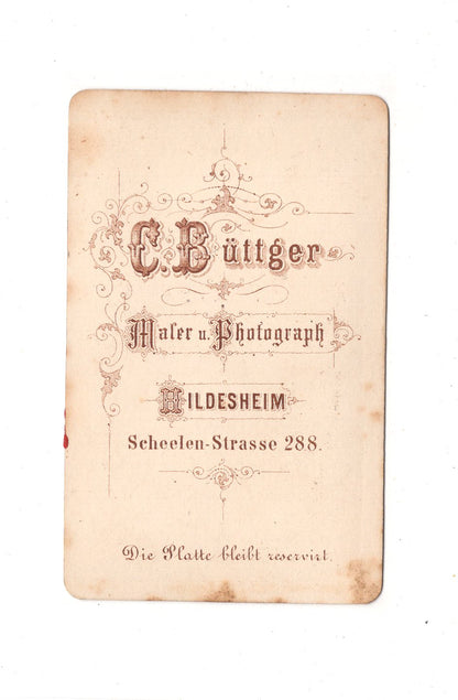 Fotografie Damenportrait - Hildesheim um 1870 / CDV C1-17