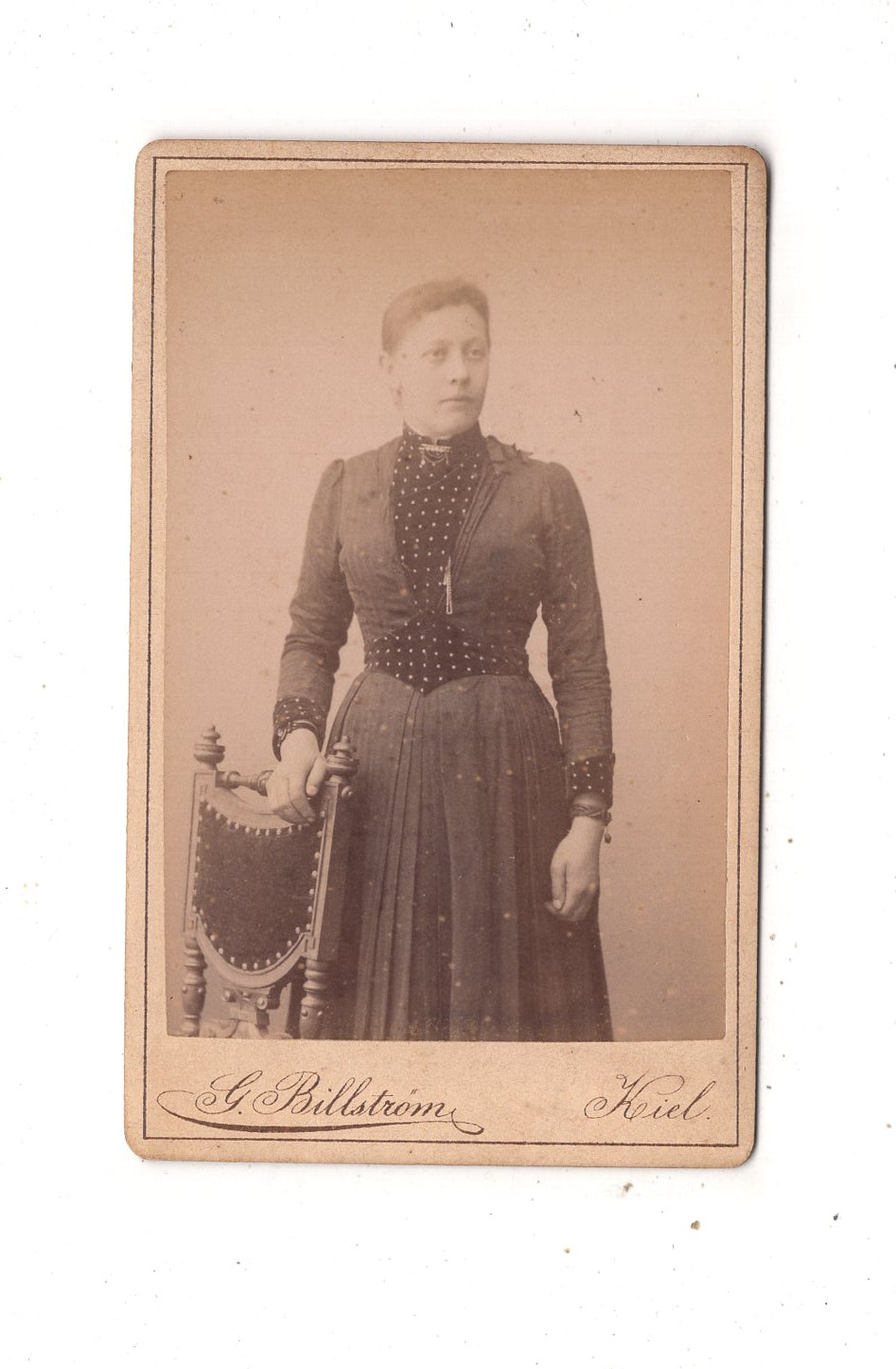 Fotografie Feine Dame - Kiel 1880er