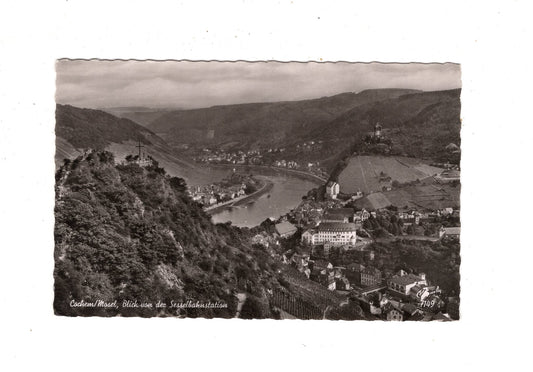 Ansichtskarte Cochem an der Mosel / Blick von der Sesselbahnstation / M1-58