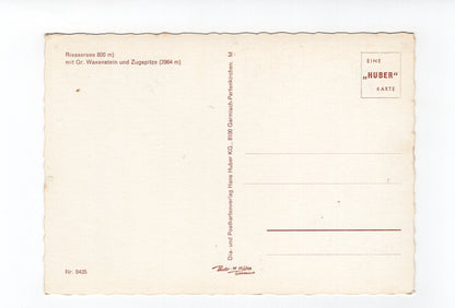 Ansichtskarte Riessersee mit Gr. Waxenstein und Zugspitze