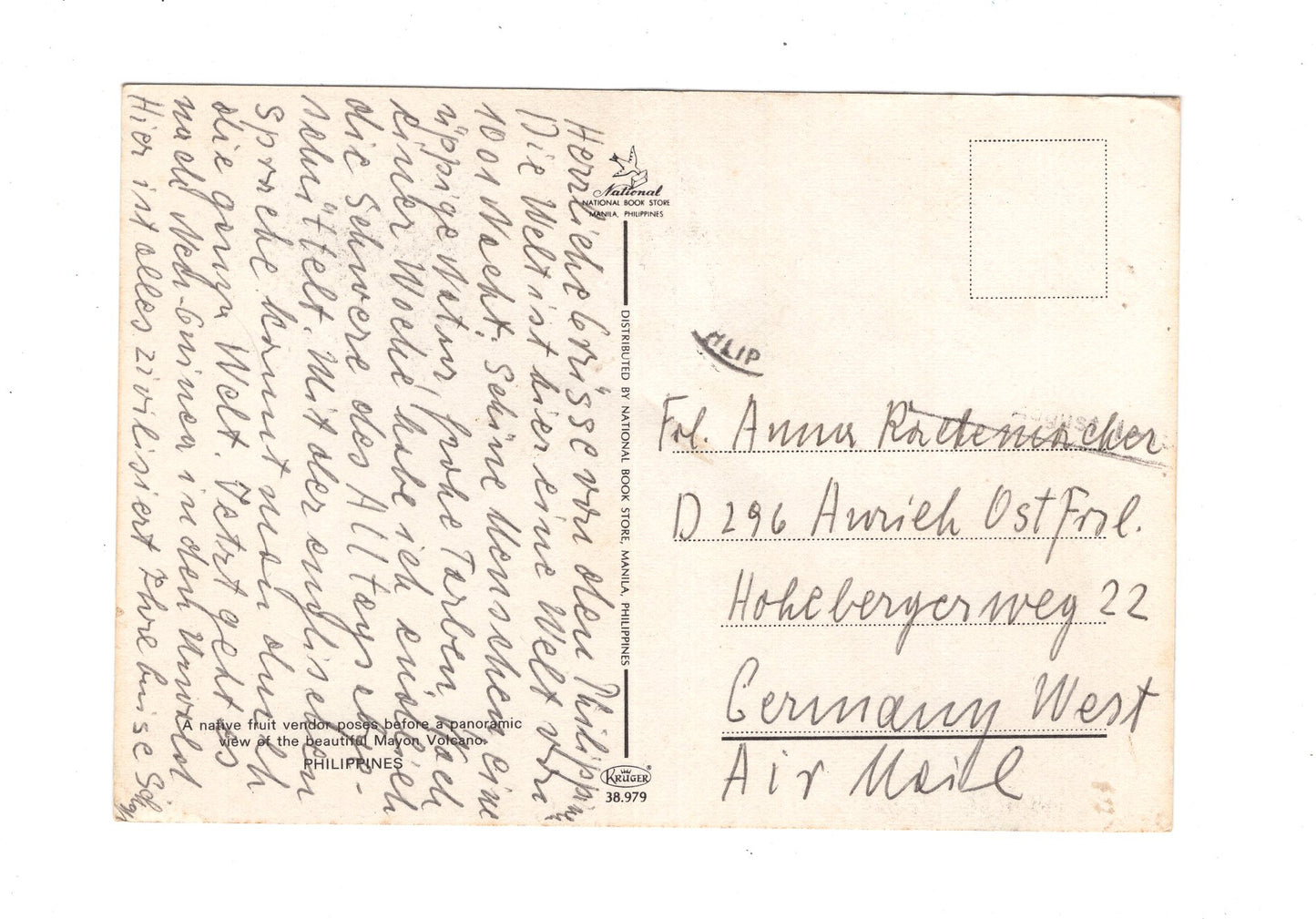 Ansichtskarte Mayon Volkano / Philippinen