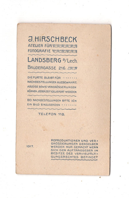Fotografie Frau mit kleinen Kindern - Landsberg am Lech 1917