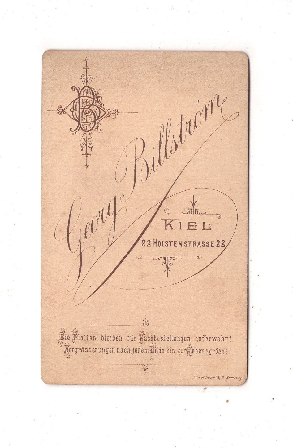 Fotografie Feine Dame - Kiel 1880er