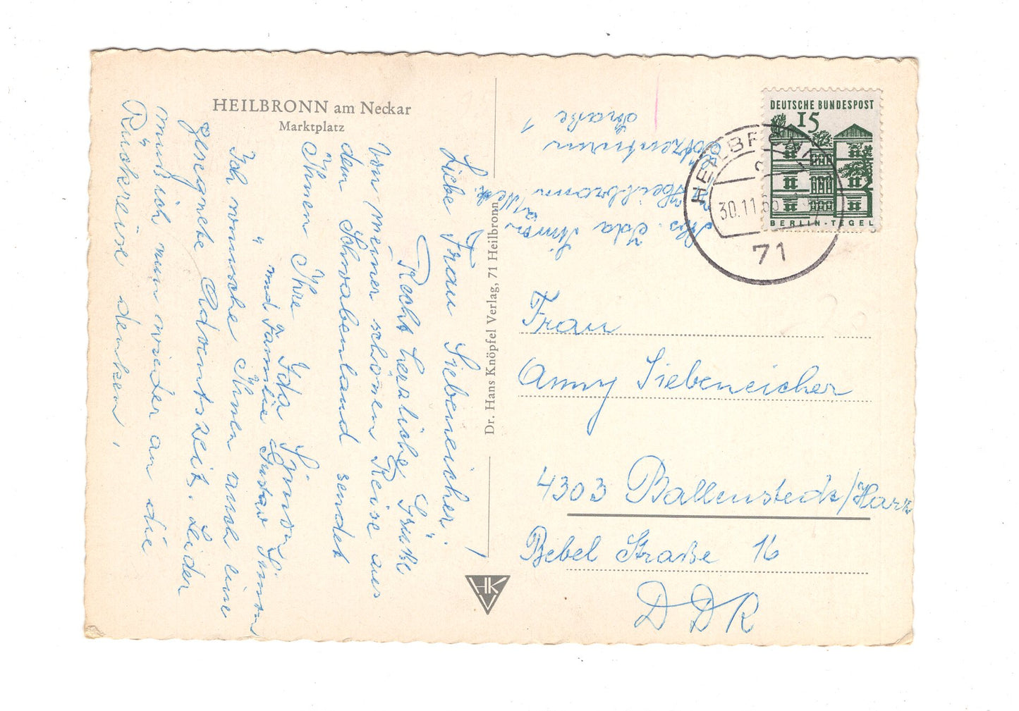 Ansichtskarte Heilbronn am Neckar / Marktplatz / I1-65