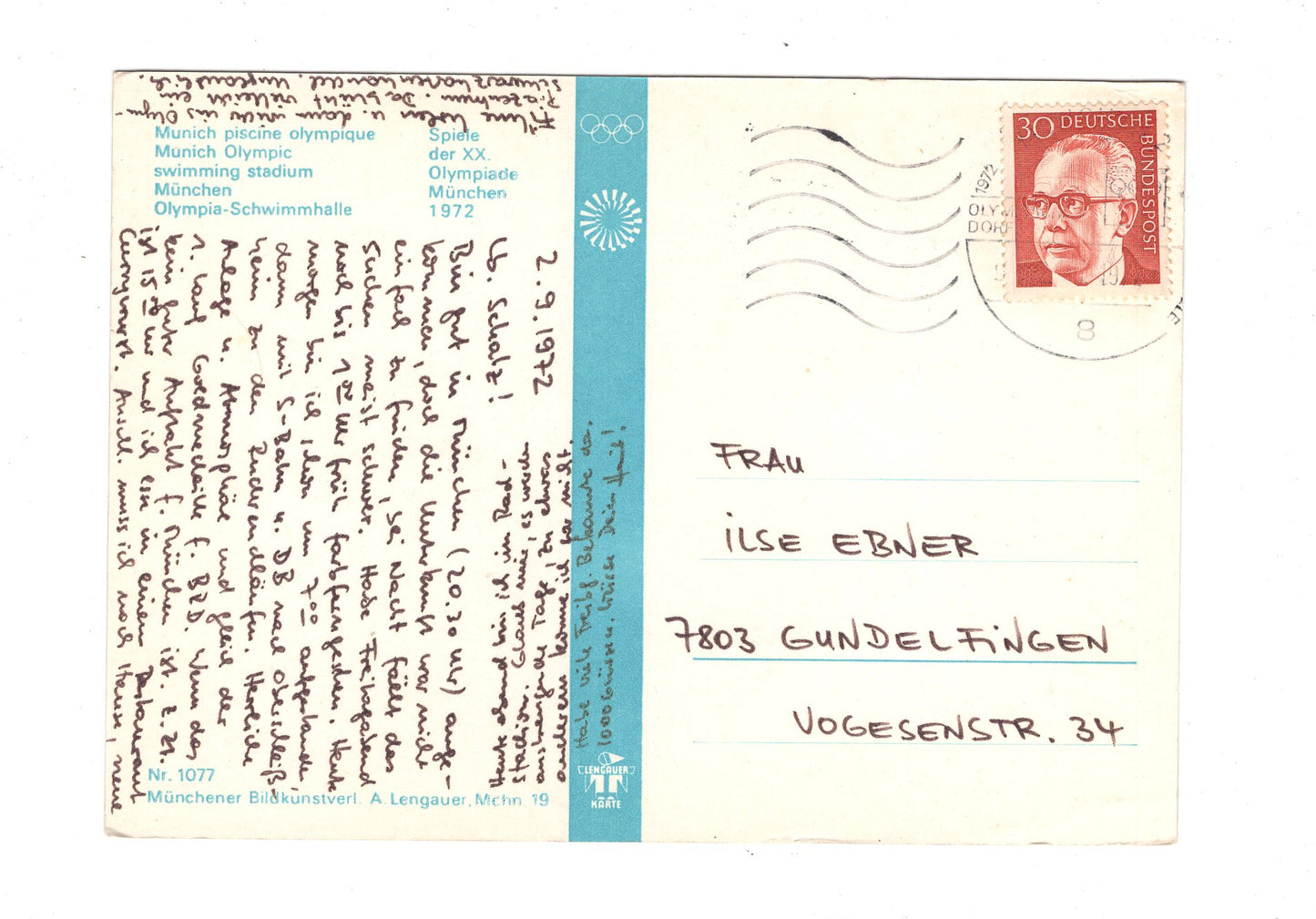 Ansichtskarte München 1972 / Olympia-Schwimmhalle / G1-53