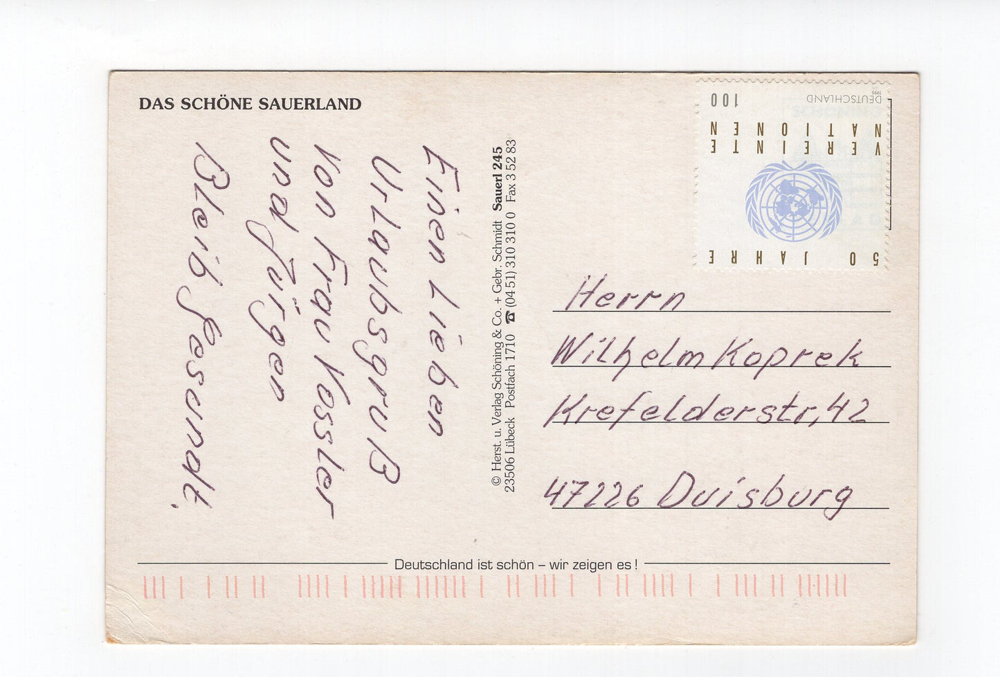 Ansichtskarte Das schöne Sauerland