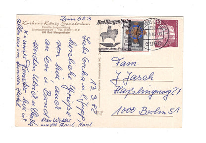 Ansichtskarte Bad Mergentheim / Kurhaus Sanatorium König / J1-61