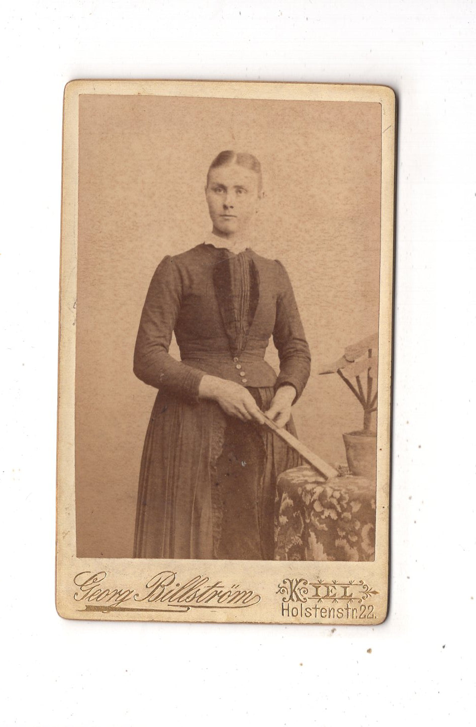Fotografie Feine Dame - Kiel um 1880