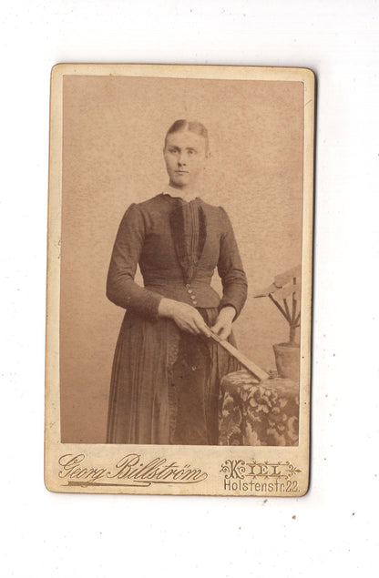 Fotografie Feine Dame - Kiel um 1880