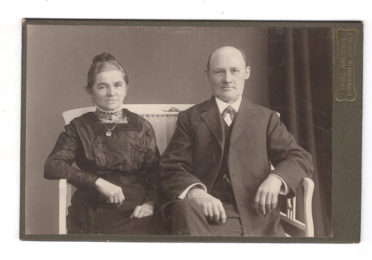 Fotografie Feines Paar - Burgstädt 1900er / CAB X-28