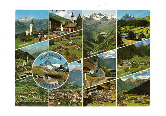 Ansichtskarte Alpenpark Montafon / Vorarlberg / Österreich