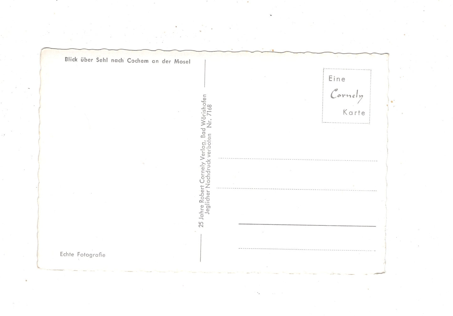 Ansichtskarte Blick über Sehl nach Cochem an der Mosel / M1-58
