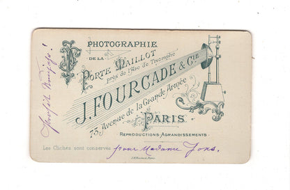 Fotografie Feines Paar - Paris 1890er / CDV L1-38