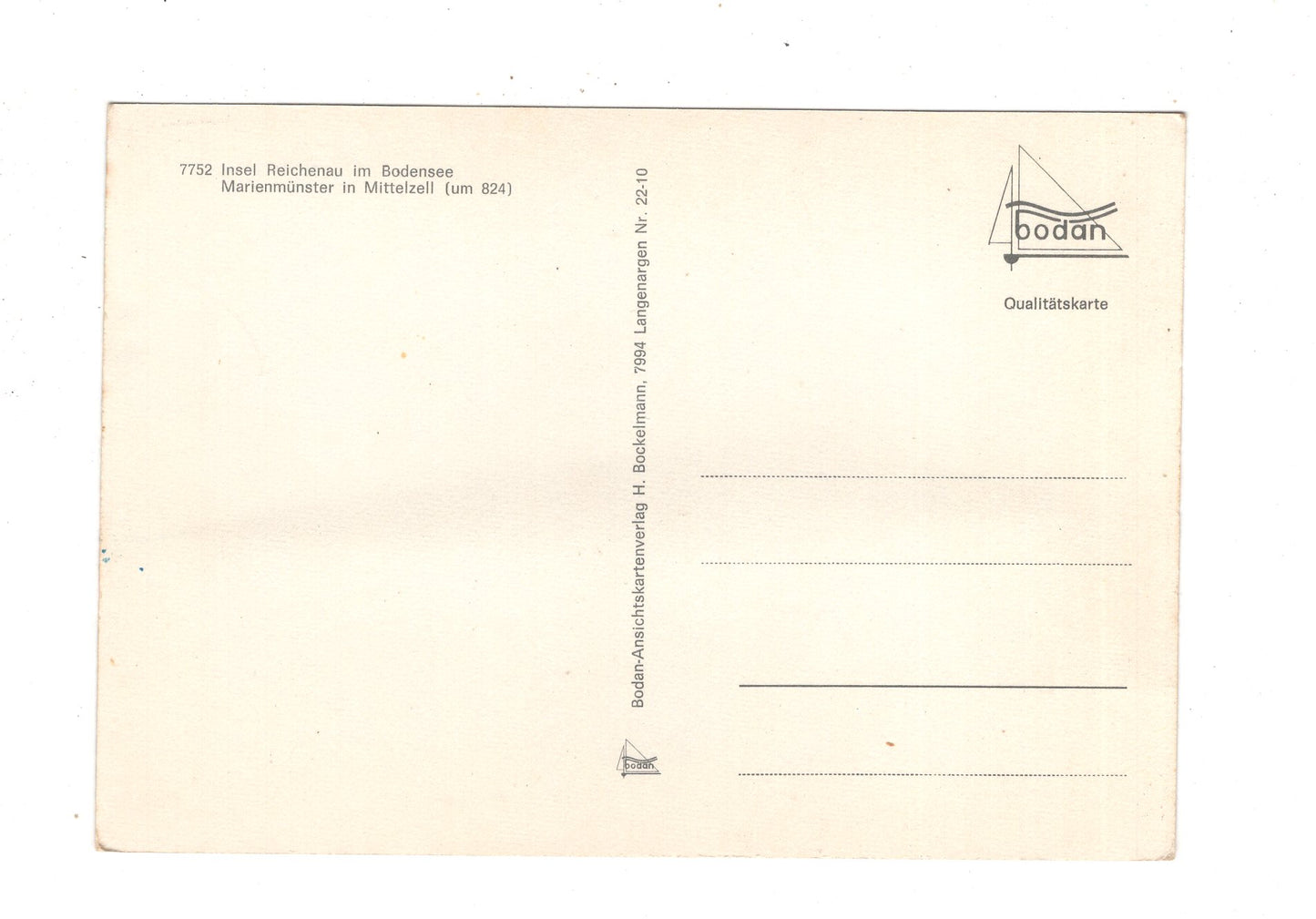 Ansichtskarte Insel Reichenau im Bodensee / Marienmünster in Mittelzell / K1-53