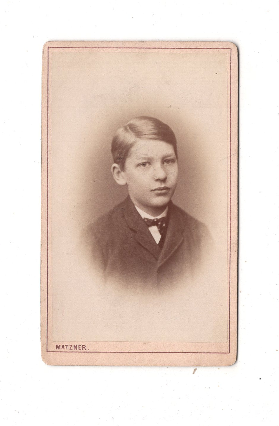 Fotografie Feiner Junge - Wien 1870er / CDV N1-03