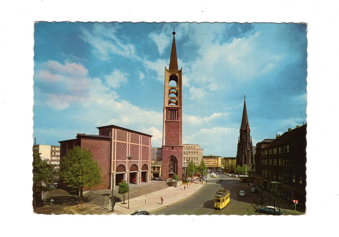 Ansichtskarte Gelsenkirchen / Ev. Altstadtkirche und Probsteikirche