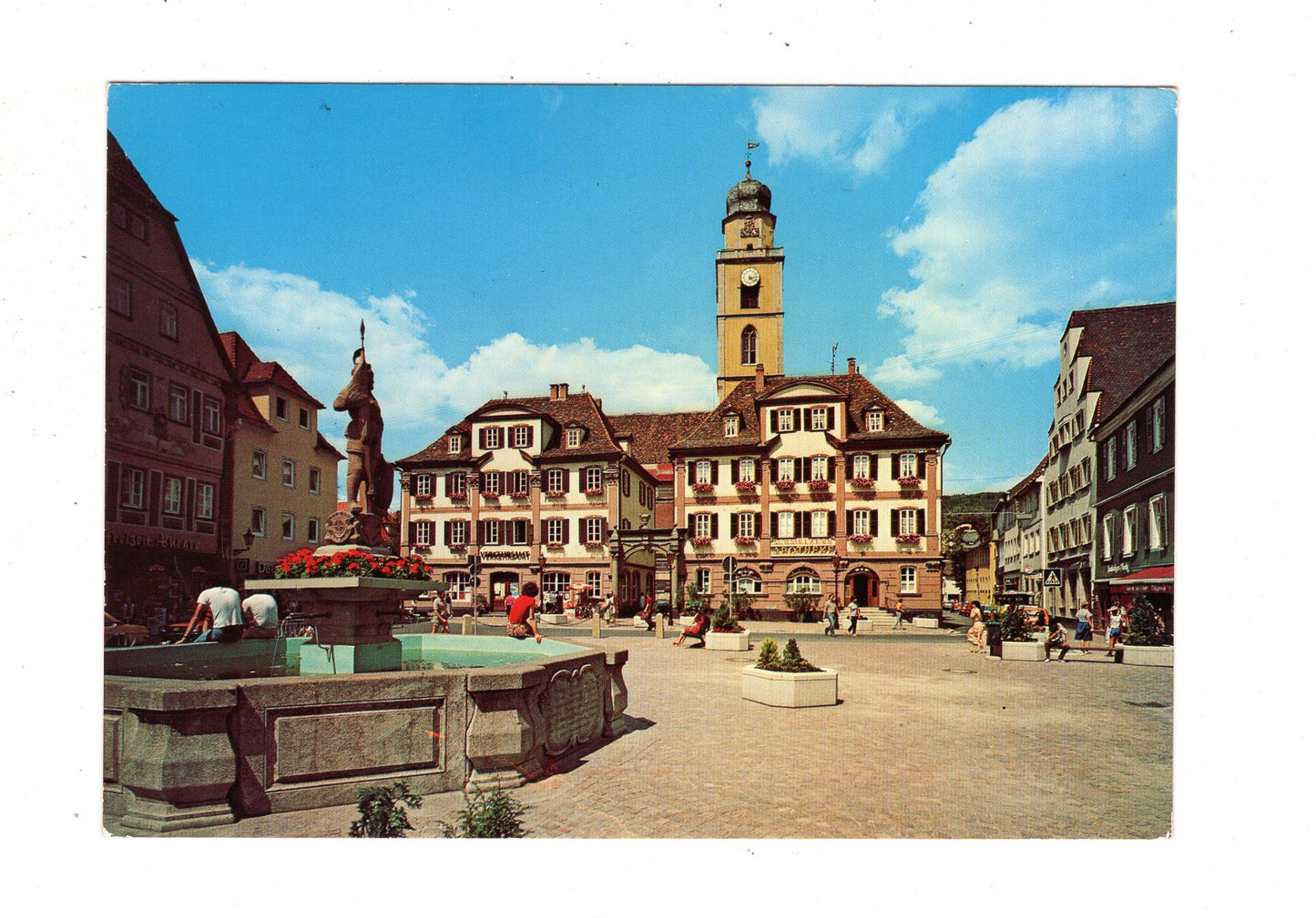 Ansichtskarte Bad Mergentheim / Marktplatz / J1-61