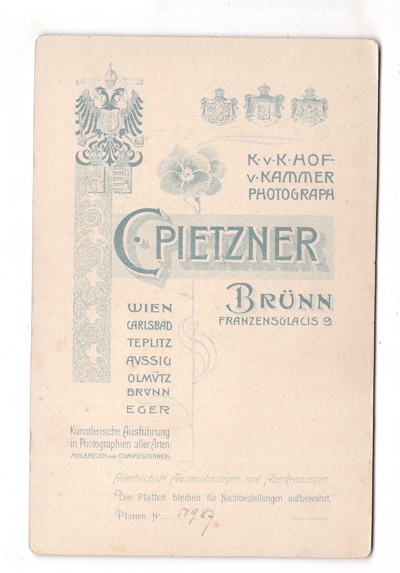 Fotografie Feines Paar - Brno Brünn 1890er / CAB X-28