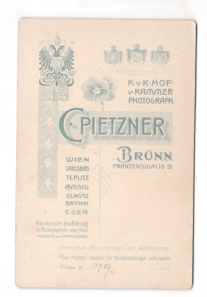 Fotografie Feines Paar - Brno Brünn 1890er / CAB X-28