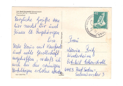 Ansichtskarte Bad Herrenalb / Schwarzwald