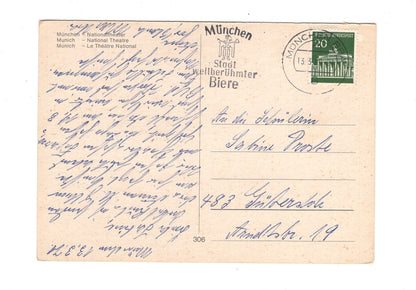 Ansichtskarte München / Nationaltheater / G1-53