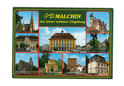Ansichtskarte Malchin mit seiner schönen Umgebung / mecklenburg-Vorpommern