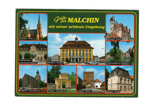 Ansichtskarte Malchin mit seiner schönen Umgebung / mecklenburg-Vorpommern