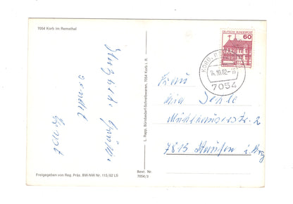 Ansichtskarte Korb im Remsthal