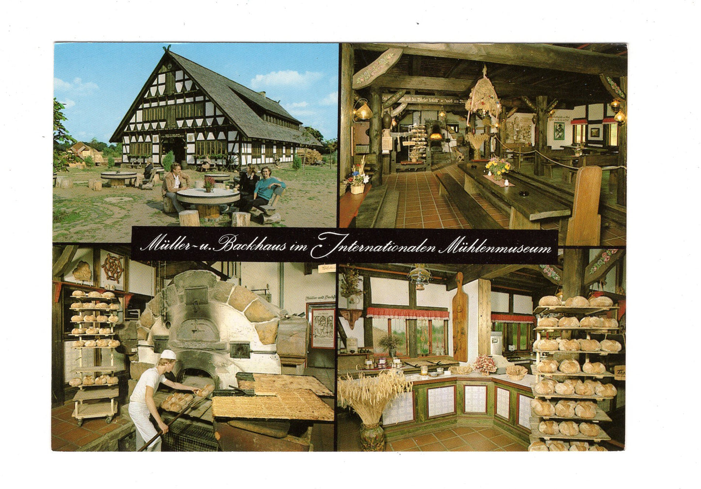 Ansichtskarte Müller- und Backhaus im Mühlenmuseum / Gifhorn / H1-66