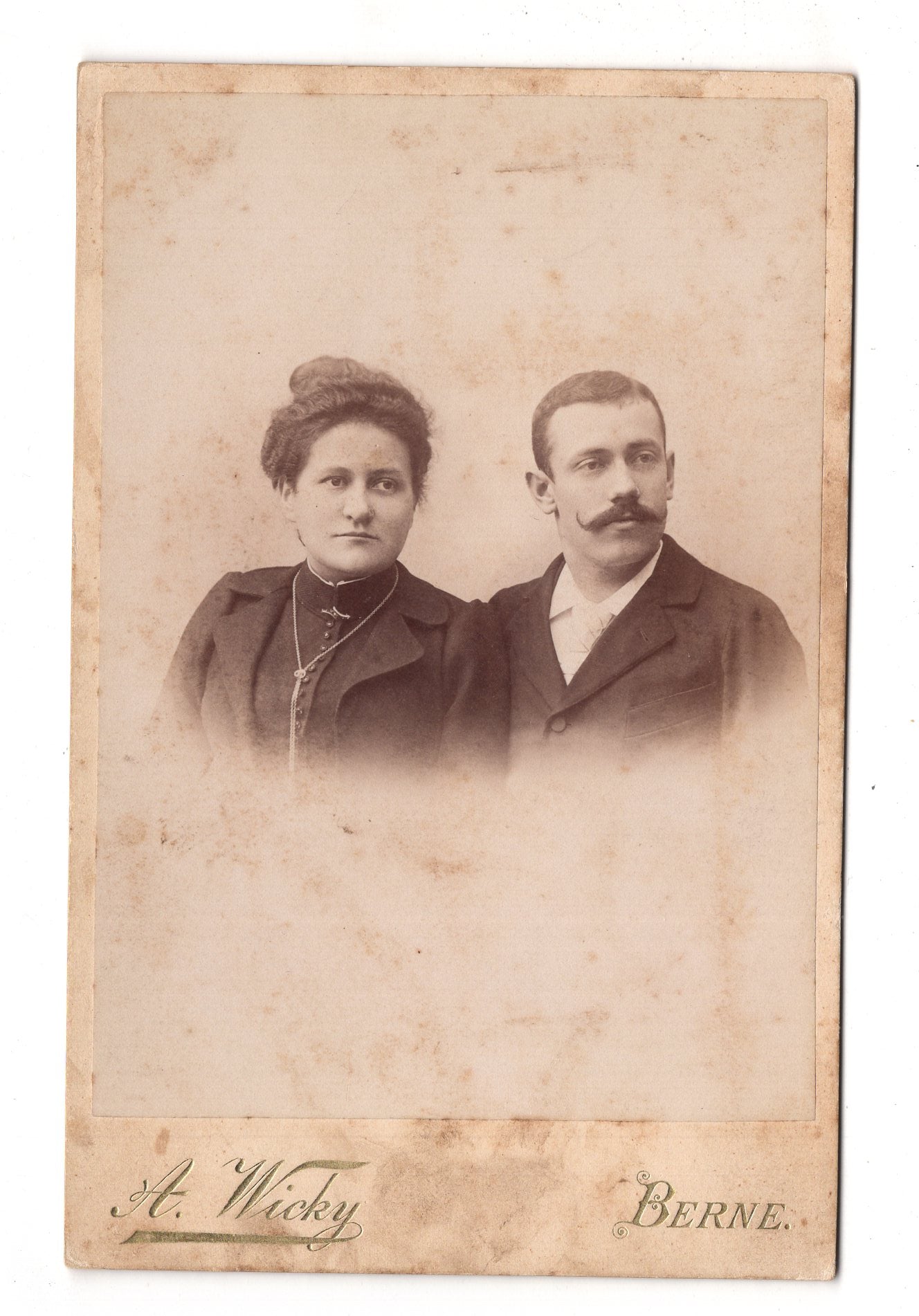 Fotografie Feines Paar - Berne Bern 1890er / CAB X-28