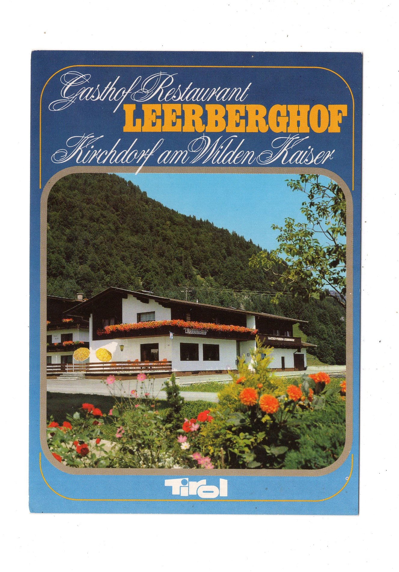 Ansichtskarte Gasthof Restaurant Leerberghof / Kirchdorf am Wilden Kaiser / Tirol / Österreich