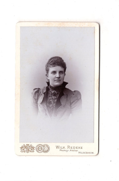 Fotografie Damenportrait - Hildesheim 1890er / CDV C1-17