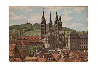 Ansichtskarte Bamberg / Oberfranken / Dom und Altenburg