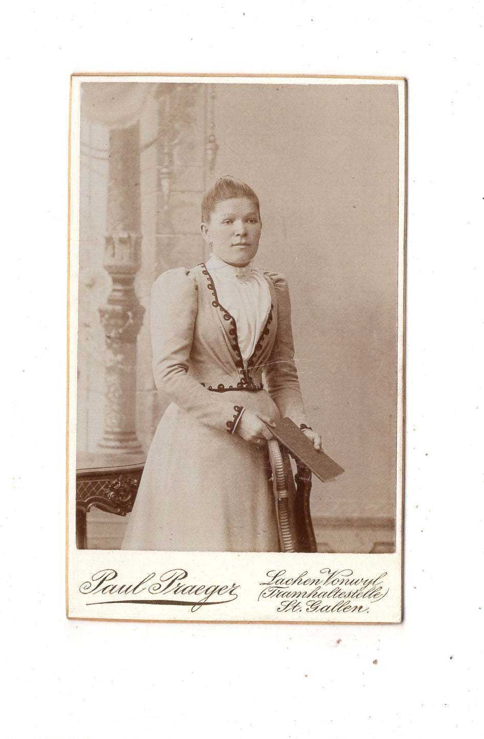 Fotografie Feine Dame - Lachen Vonwyl 1890er