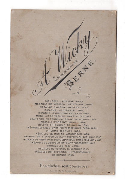 Fotografie Feines Paar - Berne Bern 1890er / CAB X-28