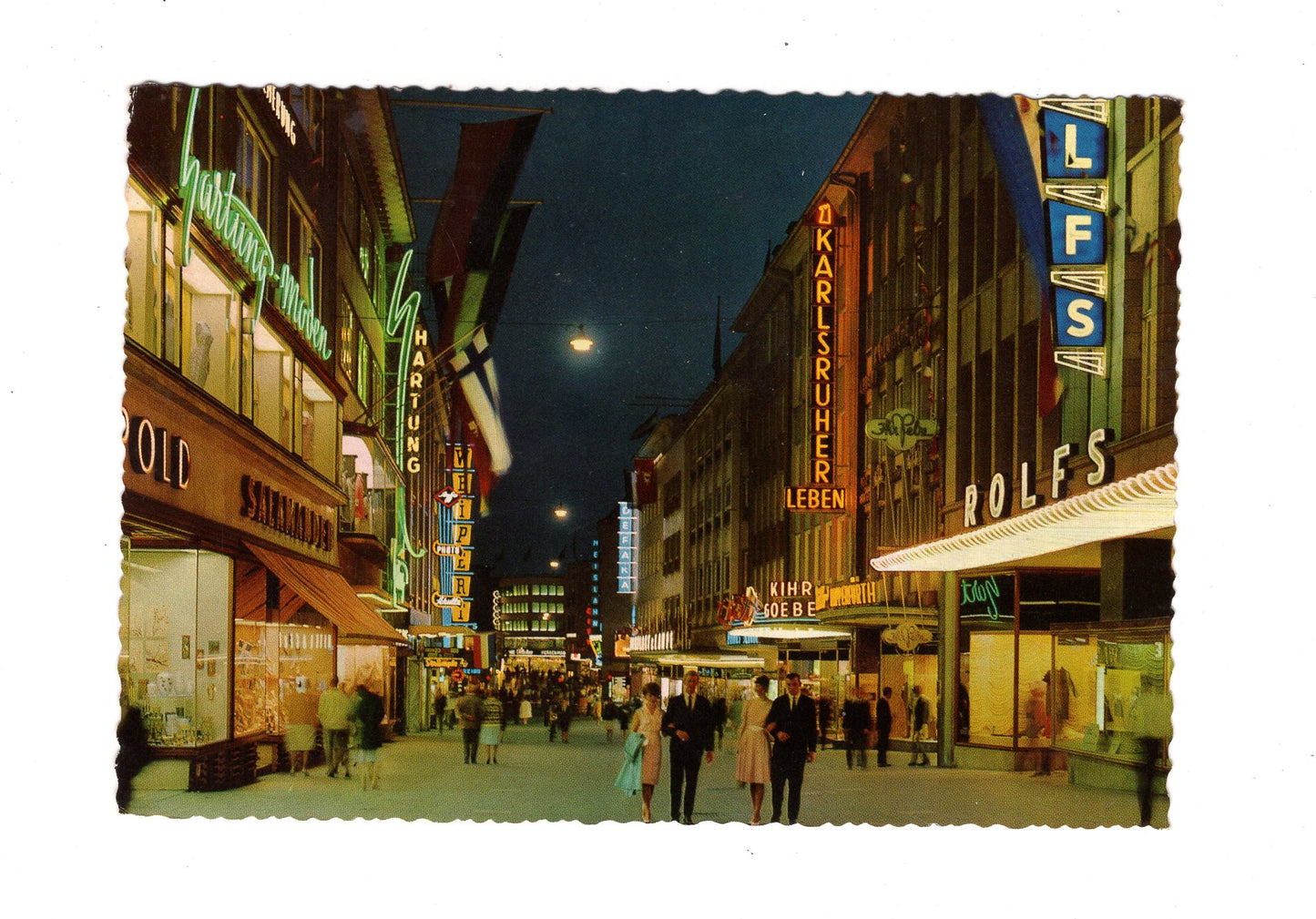 Ansichtskarte Kiel / Holstenstraße