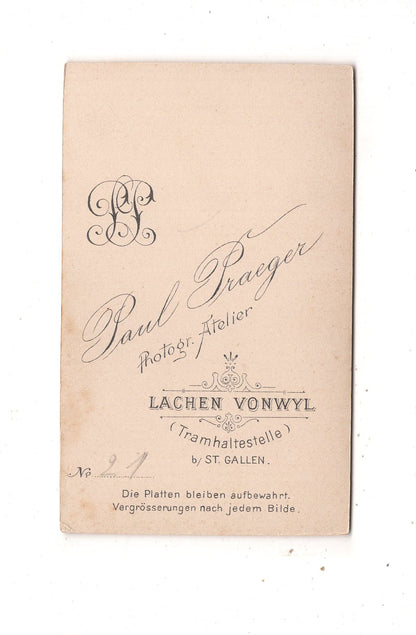 Fotografie Feine Dame - Lachen Vonwyl 1890er