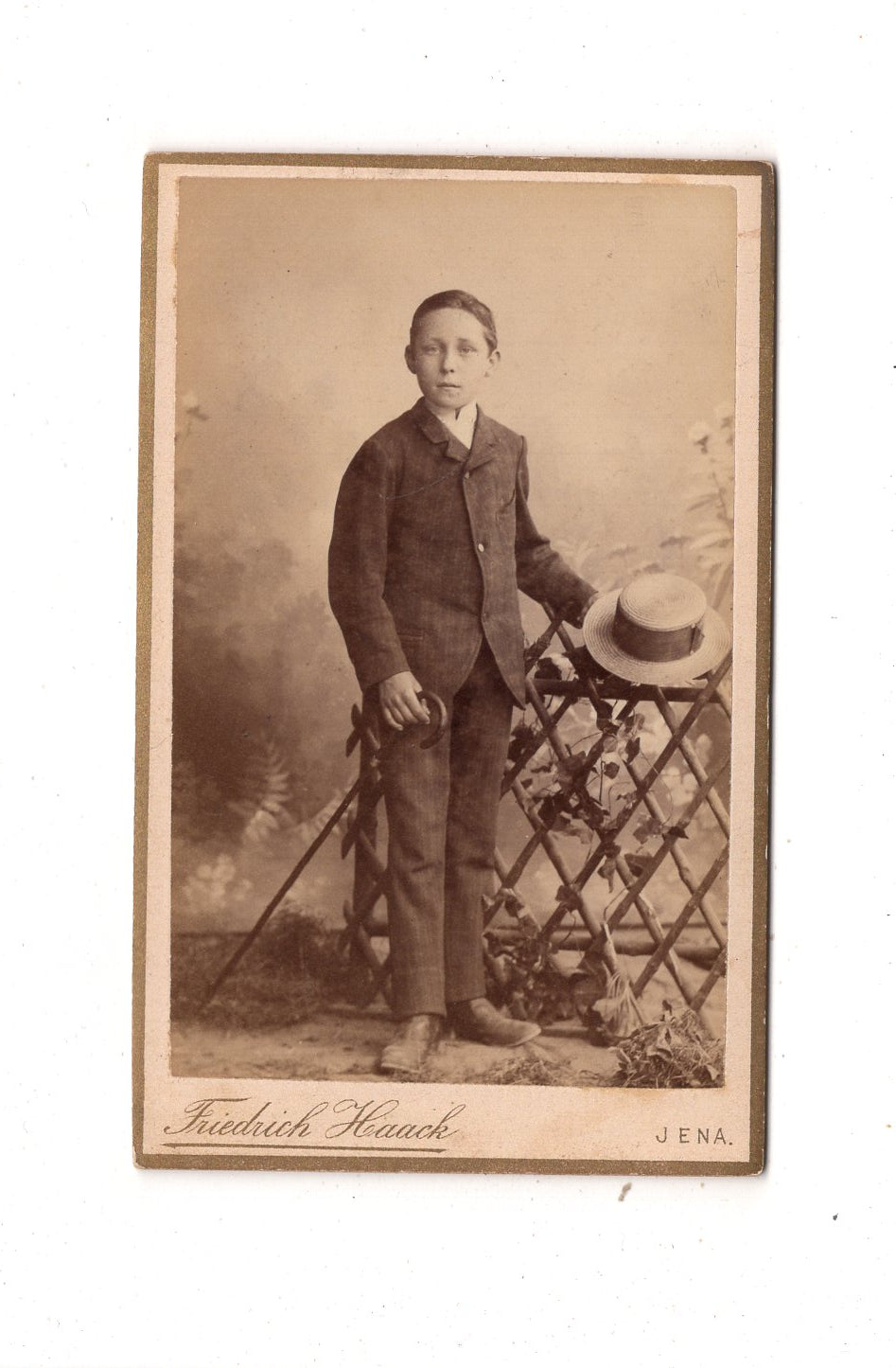 Fotografie Feiner Junge - Jena 1880er / CDV N1-03
