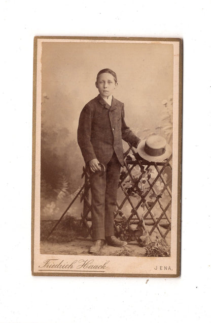 Fotografie Feiner Junge - Jena 1880er / CDV N1-03