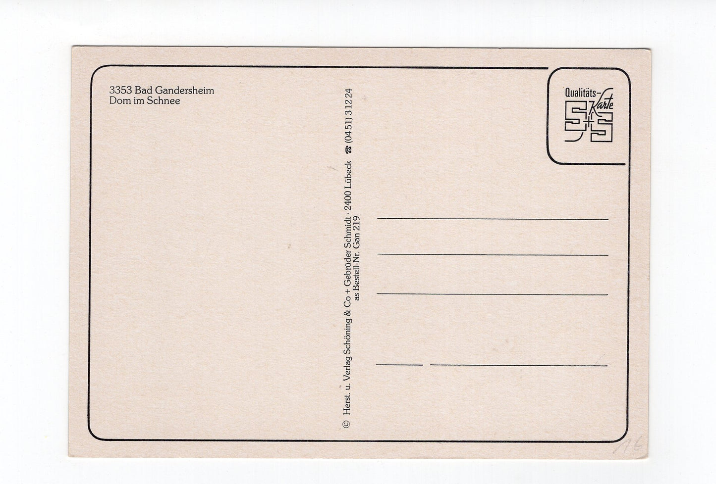 Ansichtskarte Bad Gandersheim / Dom im Schnee