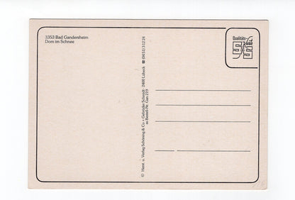 Ansichtskarte Bad Gandersheim / Dom im Schnee