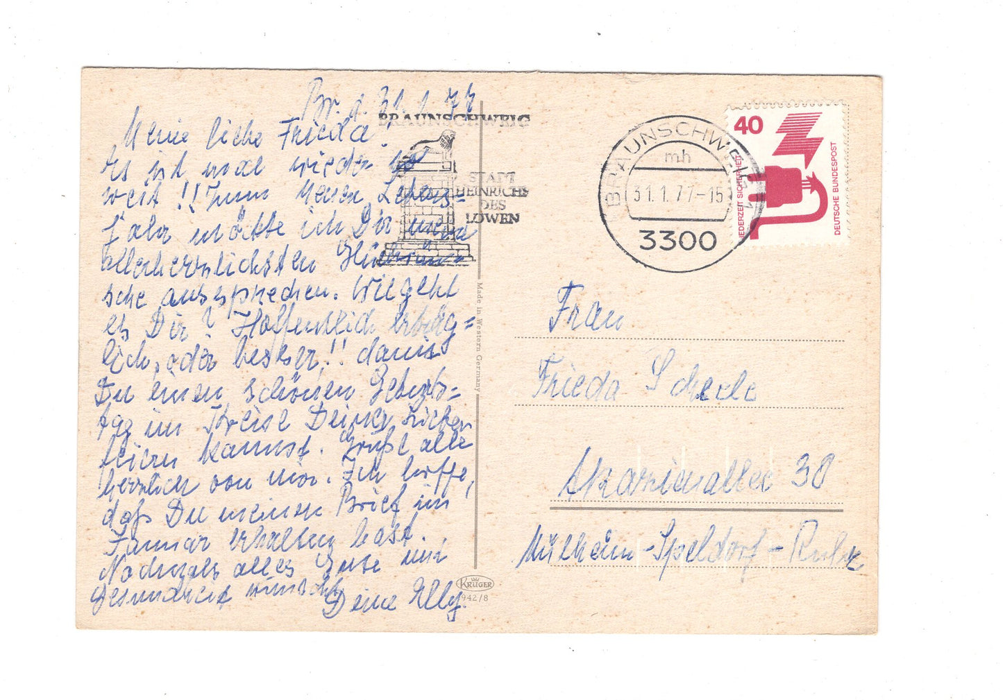 Ansichtskarte Grüße aus Braunschweig / I1-65