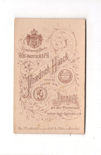Fotografie Feiner Junge - Jena 1880er / CDV N1-03