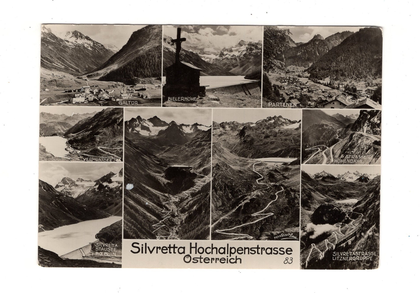 Ansichtskarte Silvretta Hochalpenstraße / Österreich