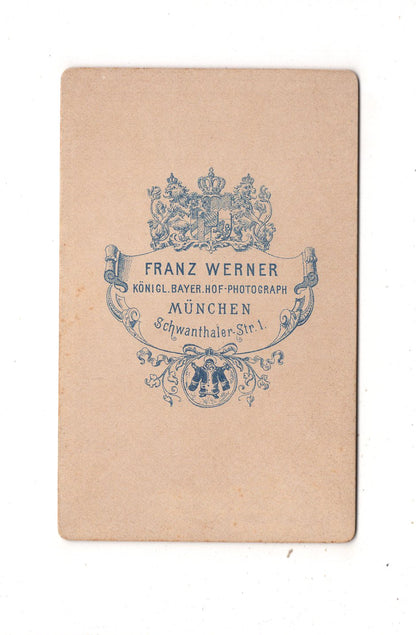 Fotografie Feines Paar - München 1890er / CDV L1-38