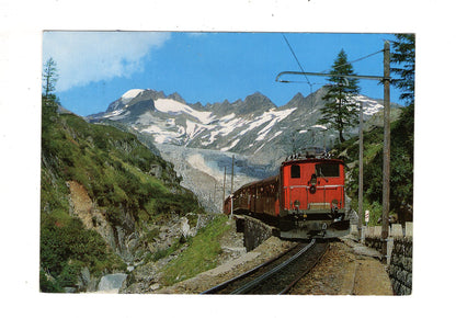 Ansichtskarte Furka-Oberalp-Bahn bei Gletsch / Schweiz