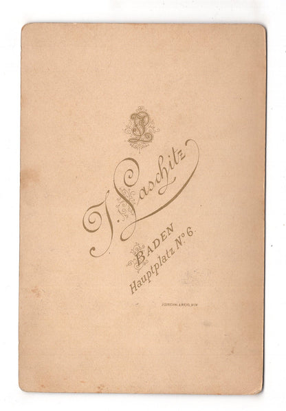 Fotografie Feines Paar - Baden bei Wien 1880er / CAB X-28